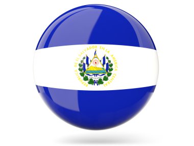 El salvador bayrağı ile yuvarlak simge