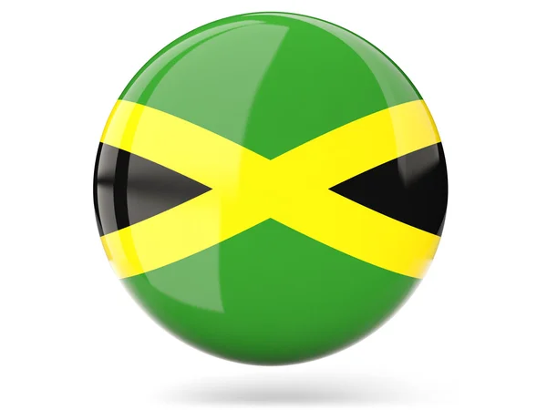 Round icon with flag of jamaica — Stock Photo, Image