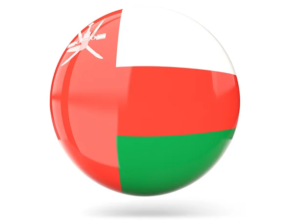Round icon with flag of oman — Stock Photo, Image