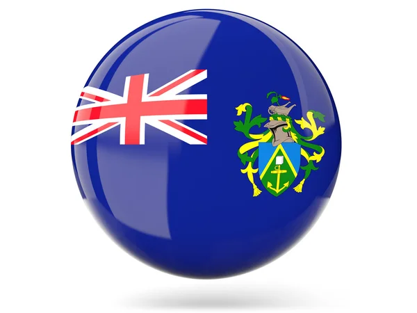 Round icon with flag of pitcairn islands — Stock Photo, Image