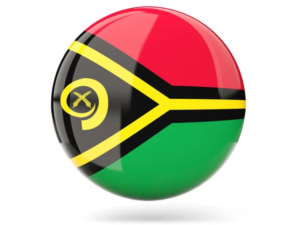 Round icon with flag of vanuatu — Stock Photo, Image