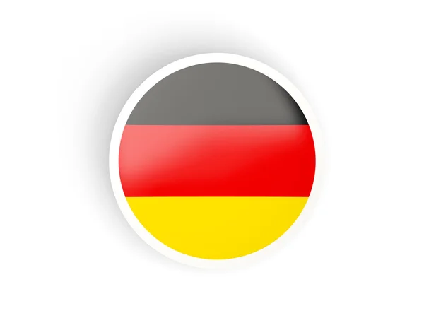 Round sticker with flag of germany — Stock Photo, Image