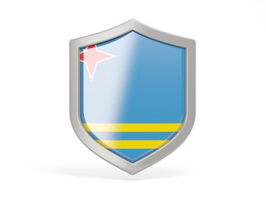 Aruba bayrağı ile kalkan kutsal kişilerin resmi