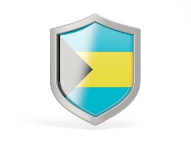 Bahamalar bayrağı ile kalkan kutsal kişilerin resmi