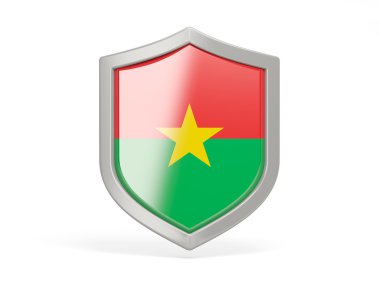 Burkina faso bayrağı ile kalkan kutsal kişilerin resmi