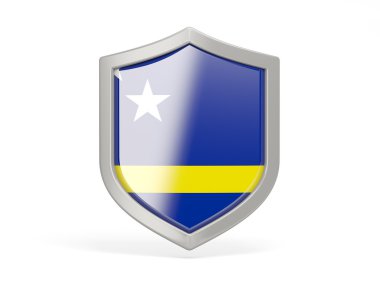 Curacao bayrağı ile kalkan kutsal kişilerin resmi