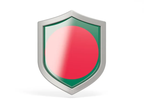 Ikonen med säkerhetssköld med flagga i bangladesh — Stockfoto