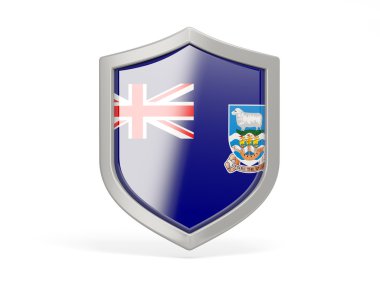 Falkland Adaları bayrağı ile kalkan kutsal kişilerin resmi