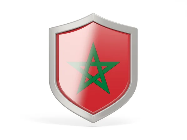 Ikona z flaga Maroka — Zdjęcie stockowe