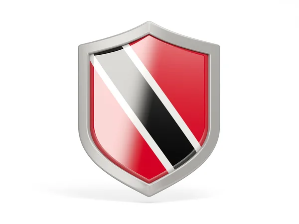 Wappensymbol mit Flagge von Trinidad und Tobago — Stockfoto