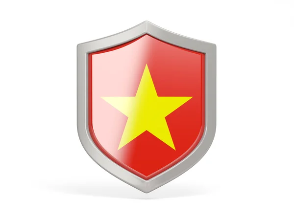Schildsymbol mit vietnamesischer Flagge — Stockfoto