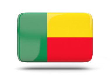Benin bayrağı ile kare simgesi