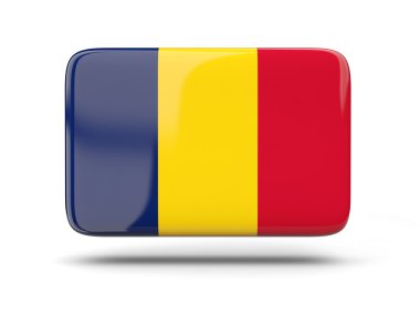 Çad bayrağı ile kare simgesi