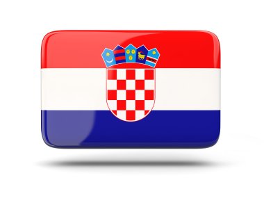 Hırvatistan bayrağı ile kare simgesi