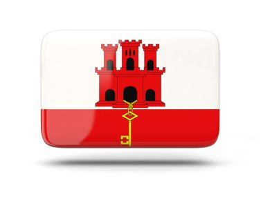 Cebelitarık bayrağı ile kare simgesi