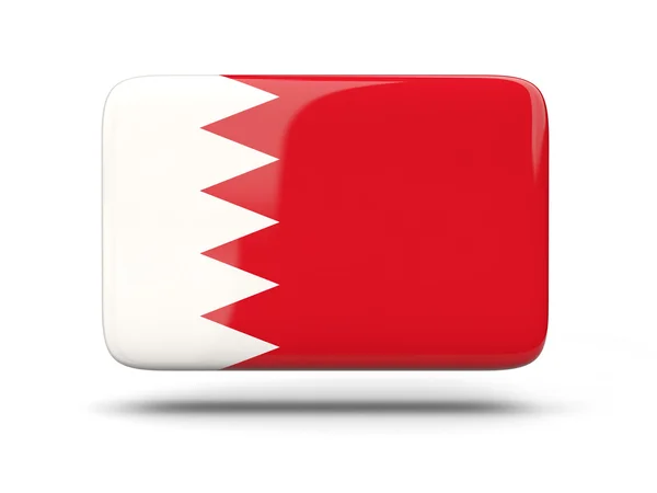 Square icon with flag of bahrain — Stock Photo, Image