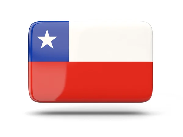 Square icon with flag of chile — Stock Photo, Image