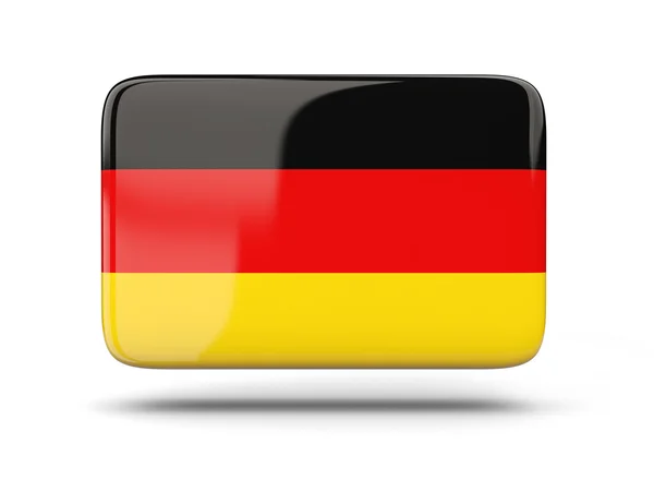 Icono cuadrado con bandera de Alemania —  Fotos de Stock