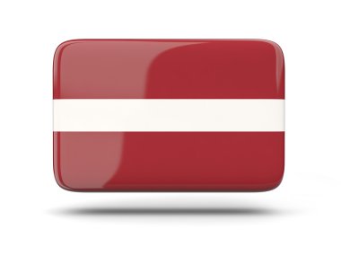 Letonya bayrağı ile kare simgesi