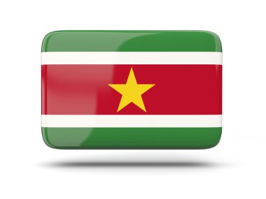 Surinam bayrağı ile kare simgesi