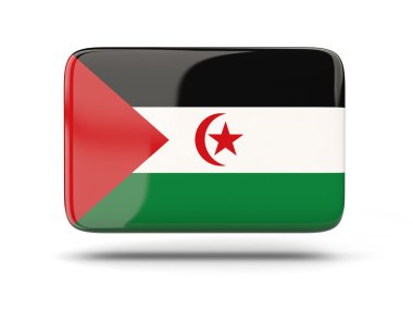 Batı Sahra bayrağı ile kare simgesi