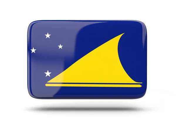 Ikona kwadratu z flaga Tokelau — Zdjęcie stockowe