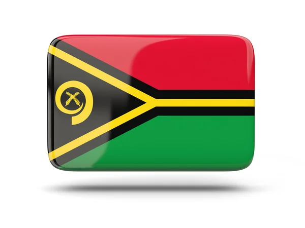 Vierkante pictogram met de vlag van vanuatu — Stockfoto