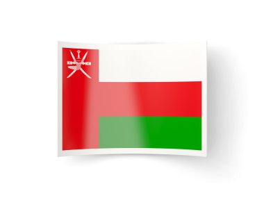 Umman bayrağı ile bükülmüş simgesi