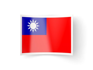 Çin Halk Cumhuriyeti bayrağı ile bükülmüş simgesi