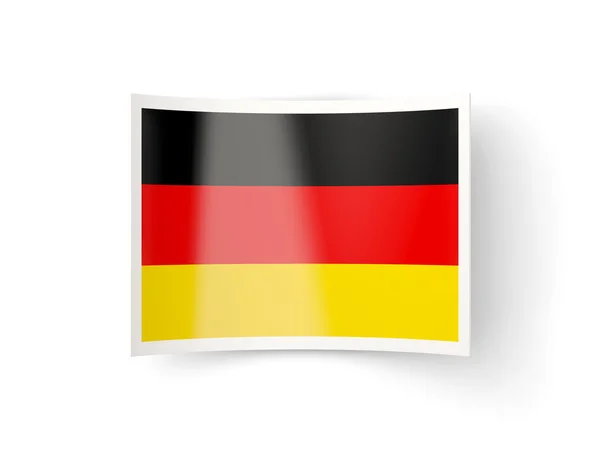 Icono doblado con bandera de Alemania —  Fotos de Stock