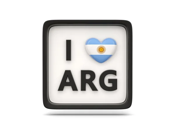 Amo segno argentina — Foto Stock