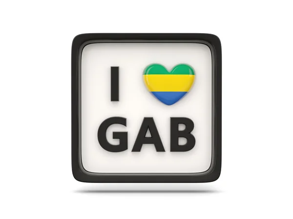 Miluji Gabonu znamení — Stock fotografie