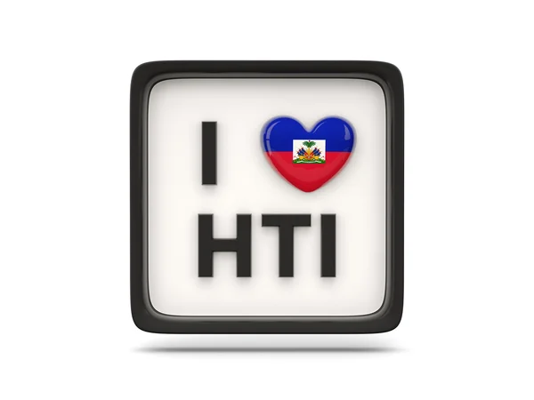 Miluji haiti znamení — Stock fotografie