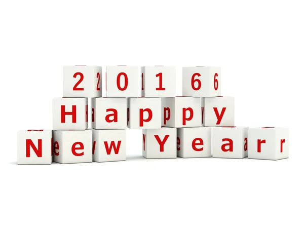 2016 New Year sign on bricks — Stock Photo, Image