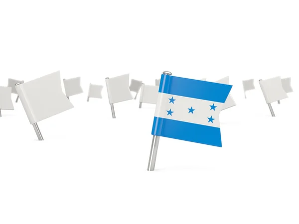 Штифт с флагом Гондураса — стоковое фото