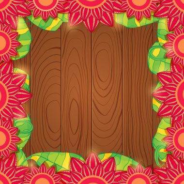 vektör çerçeve çiçek