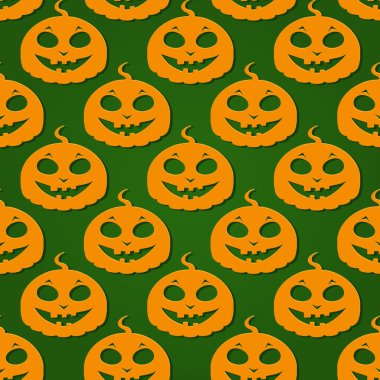 Cadılar Bayramı Balkabağı seamless modeli