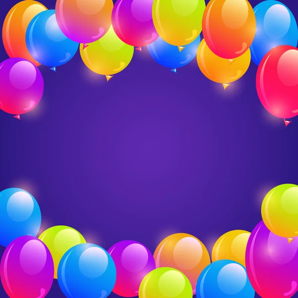 Bright Balloon Frame Contexte — Image vectorielle