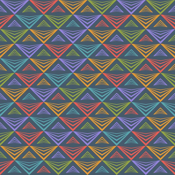 Χωρίς ραφή μοτίβο με τρίγωνα — Διανυσματικό Αρχείο
