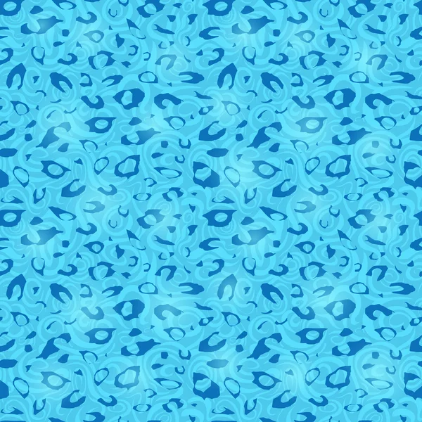 Blue Cheetah Seamless Background — Stock Vector
