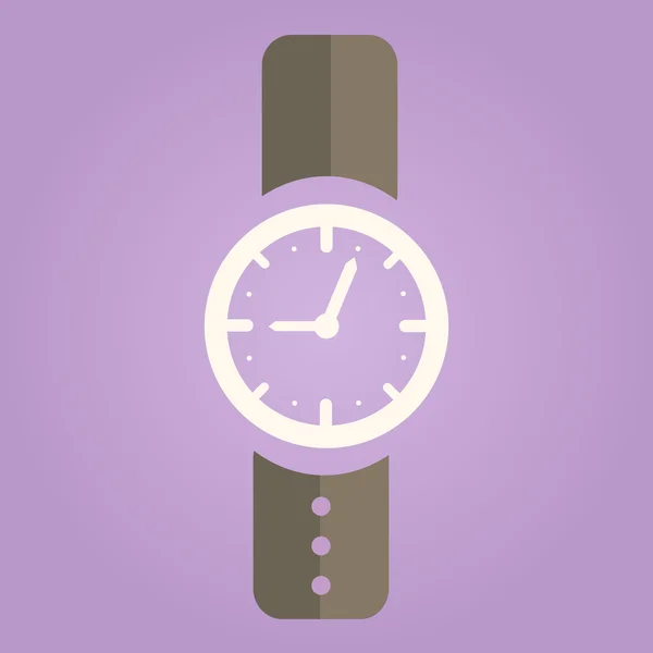 Hand Watch pictogram plat ontwerp — Stockvector