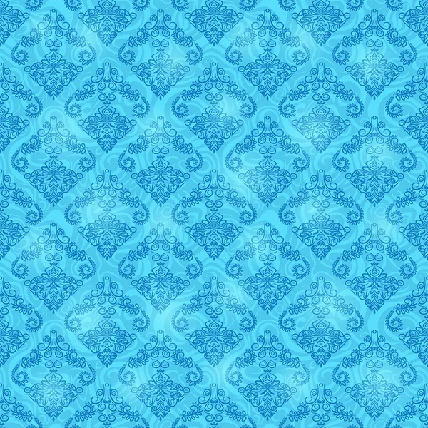 Fondo de patrón sin costura azul — Vector de stock