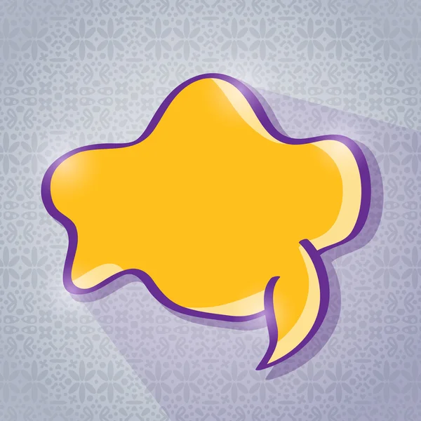 Gele Bubble Chat — Stockvector