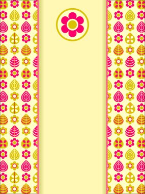 Sarı Pembe Retro kart