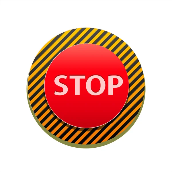 Señal de stop rojo — Archivo Imágenes Vectoriales