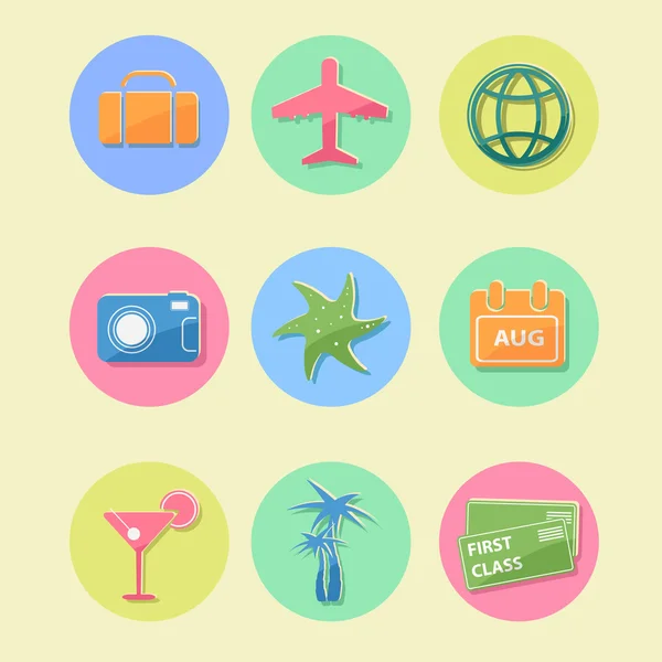 Flat Design Travel — Stock Vector