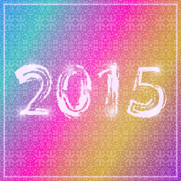 Neon znak 2015 — Wektor stockowy