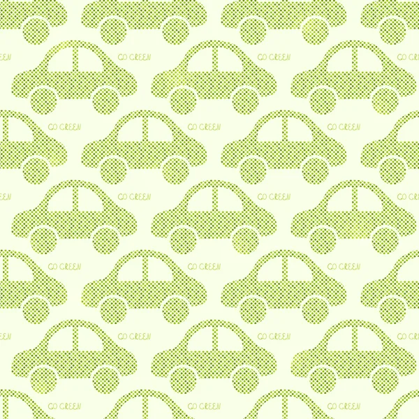 Voiture écologique verte — Image vectorielle