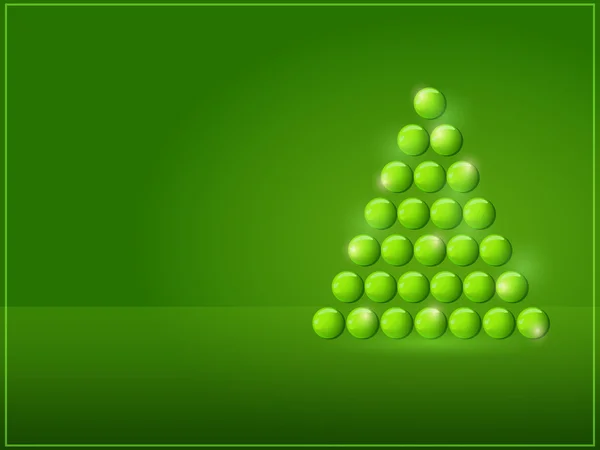 Glanzende kerstboom — Stockvector