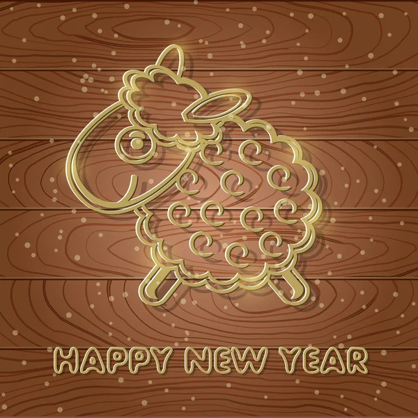 2015 tarjeta de año nuevo — Vector de stock